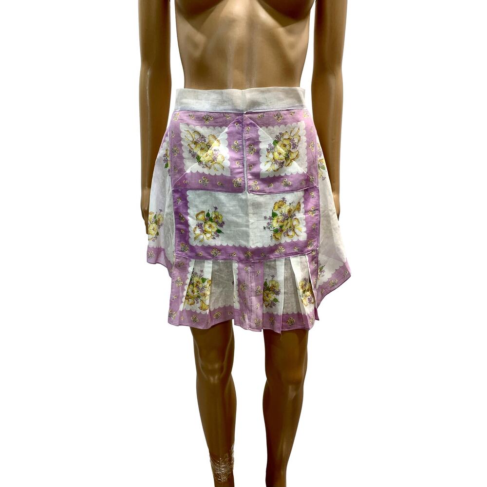 50s Mid Century Lilac Purple Apron | Semi Sheer